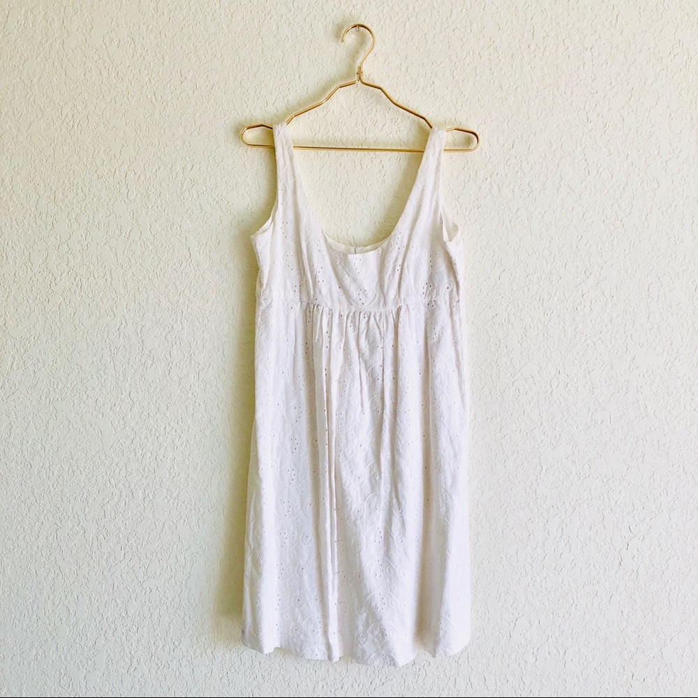 💃🏻SOLD💃🏻NWT Michael Kors White Eyelet Babydoll Sundress🕊